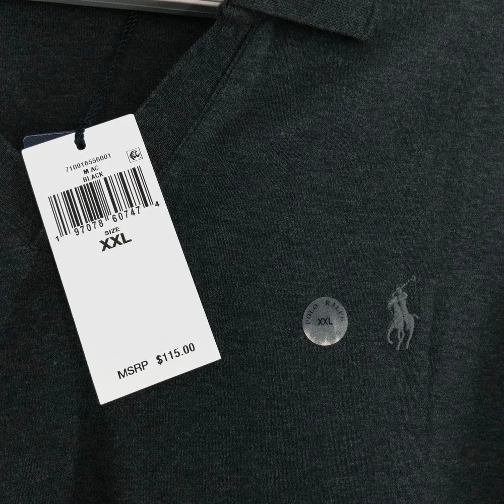 Polo Ralph Lauren Men's XXL Soft Cotton Long Sleeve Polo Shirt Classic Fit $115